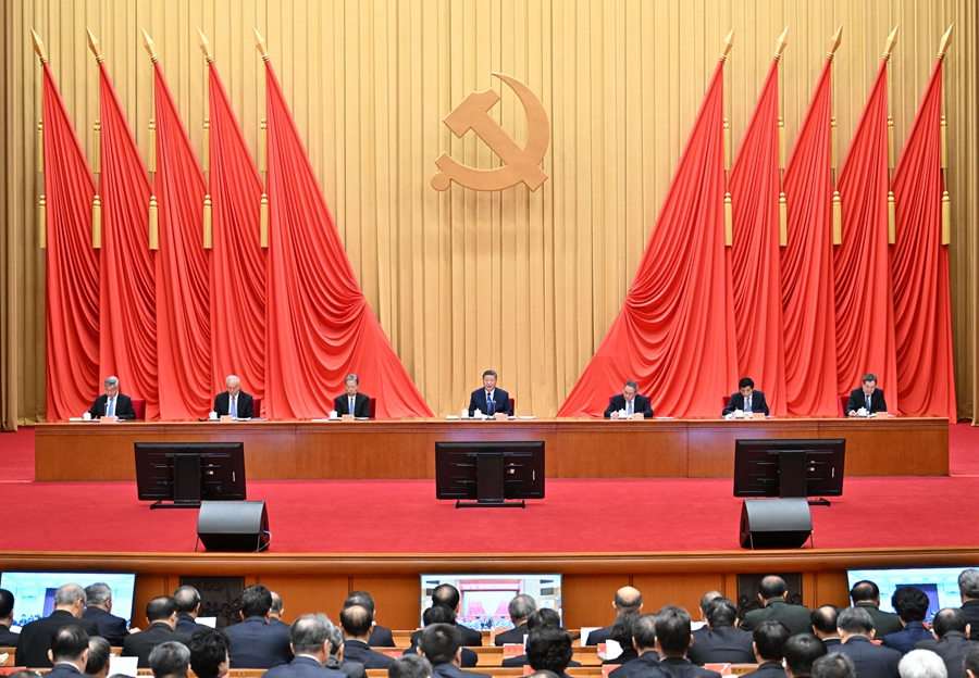 ??1月6日，中共中央總書記、國家主席、中央軍委主席習近平在中國共產(chǎn)黨第二十屆中央紀律檢查委員會第四次全體會議上發(fā)表重要講話。李強、趙樂際、王滬寧、蔡奇、丁薛祥、李希出席會議。